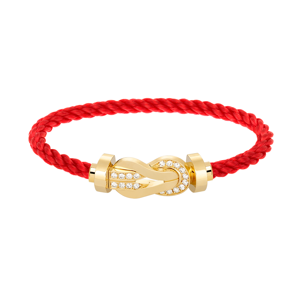 ¡®Lumi¡¯CHANCE LARGE 8 FIGURE BUCKLE HALF DIAMOND BRACELET GOLD