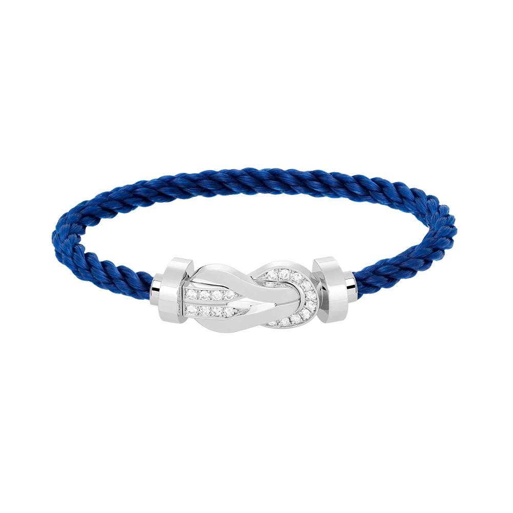 ¡®Lumi¡¯CHANCE LARGE 8 FIGURE BUCKLE HALF DIAMOND BRACELET SILVER