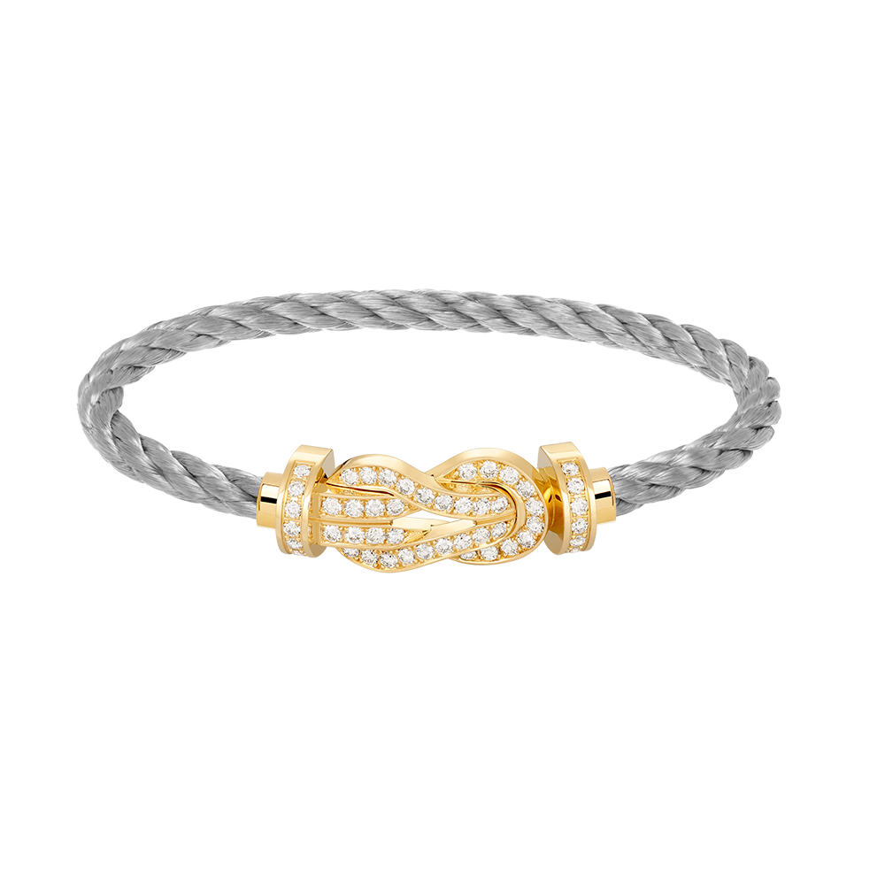 ¡®Lumi¡¯CHANCE LARGE 8 FIGURE BUCKLE FULLDIAMOND BRACELET GOLD