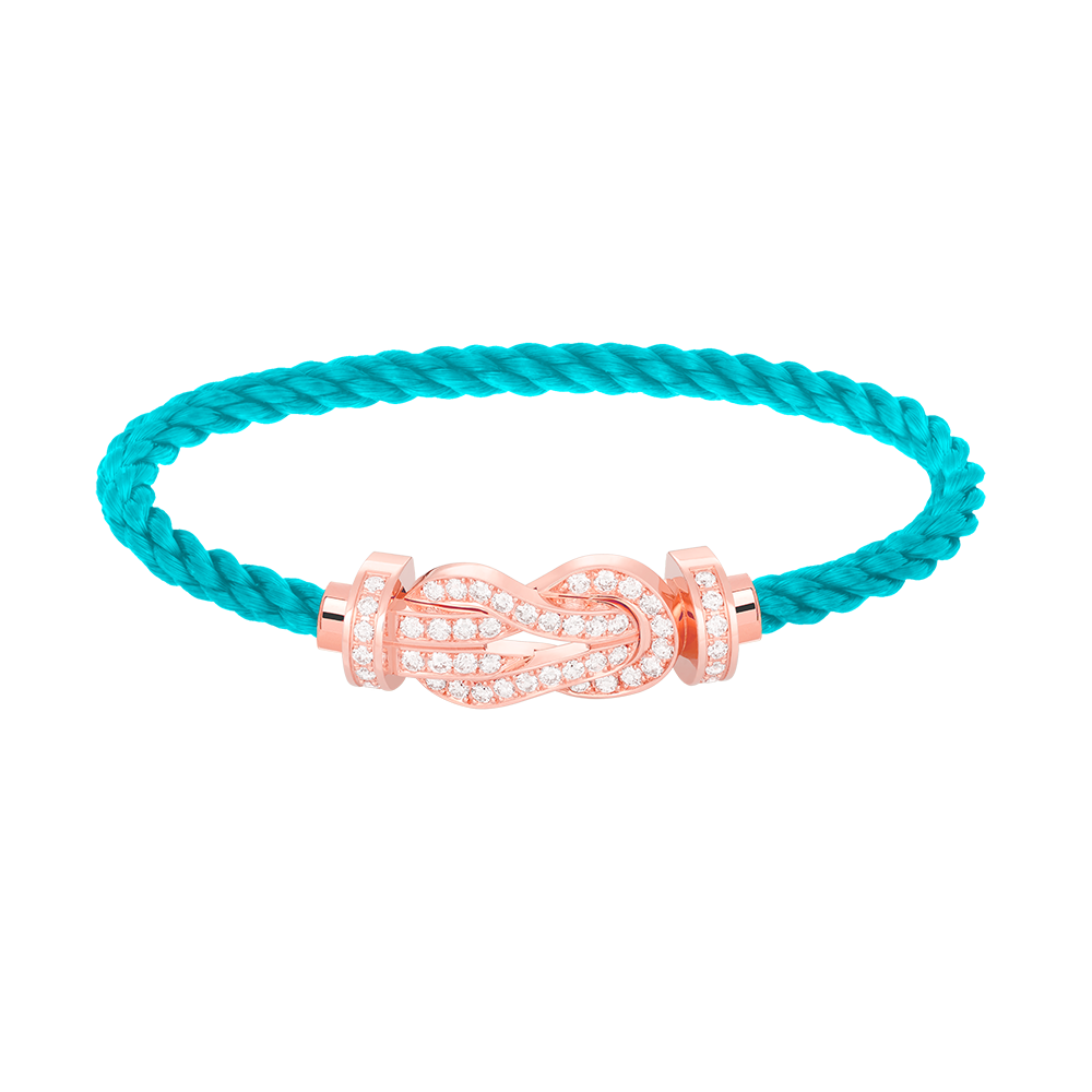 ¡®Lumi¡¯CHANCE LARGE 8 FIGURE BUCKLE FULL DIAMOND BRACELET ROSE GOLD