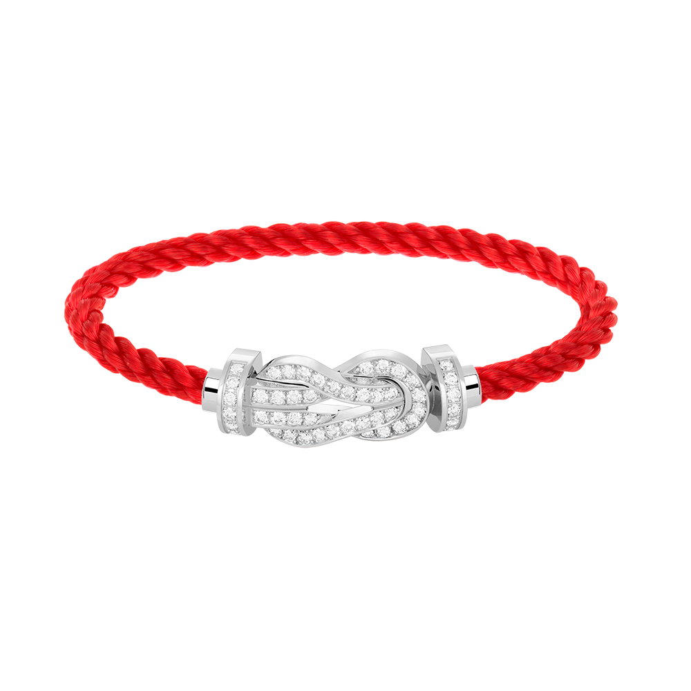 ¡®Lumi¡¯CHANCE LARGE 8 FIGURE BUCKLE FULL DIAMOND BRACELET SILVER