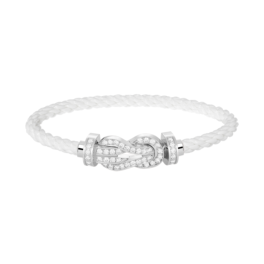¡®Lumi¡¯CHANCE LARGE 8 FIGURE BUCKLE FULL DIAMOND BRACELET SILVER
