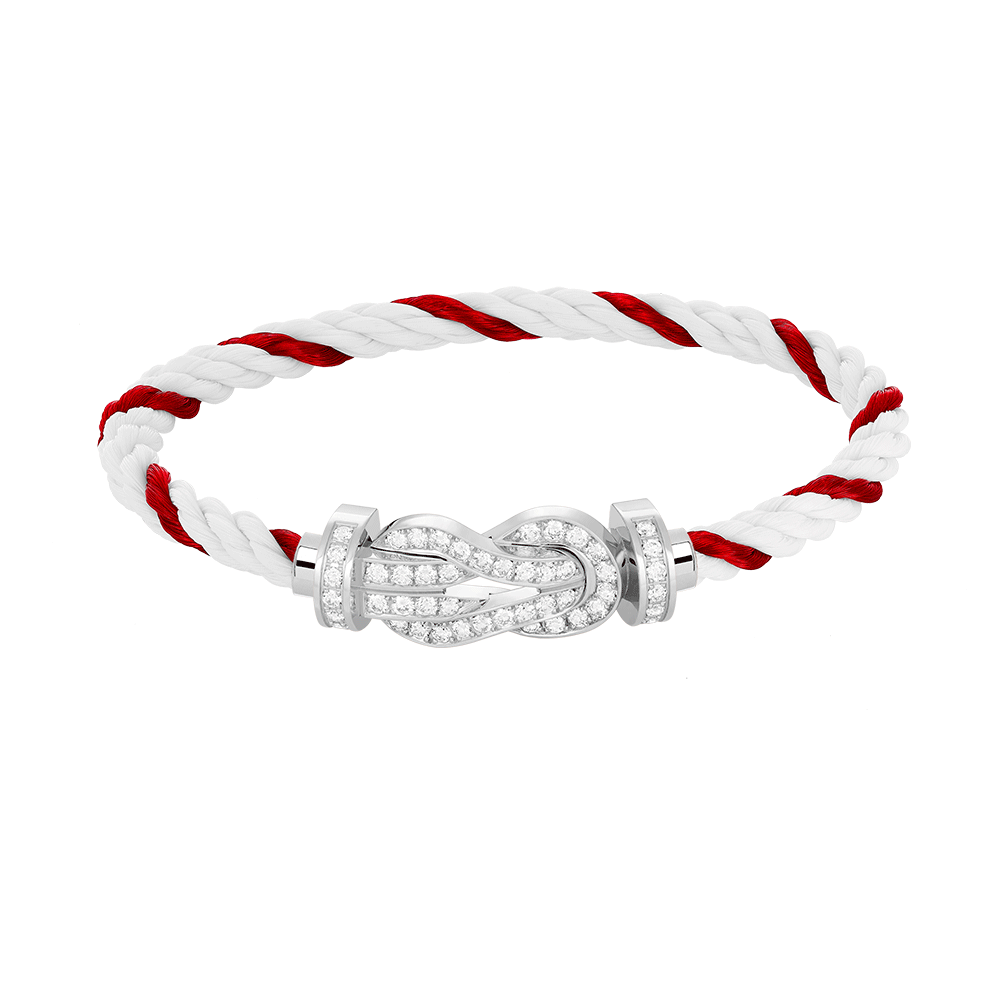 ¡®Lumi¡¯CHANCE LARGE 8 FIGURE BUCKLE FULL DIAMOND BRACELET SILVER