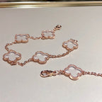 [Lumi jewelry]CLOVER 5 MOTIF ROCK CRYSTAL BRACELET