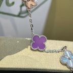 [Lumi jewelry] CLOVER 5 MOTIF VIOLET BRACELET COLLECTION