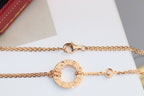 Lumi® LOVE Halskette, verstellbar, Roségold, 2 Diamanten 