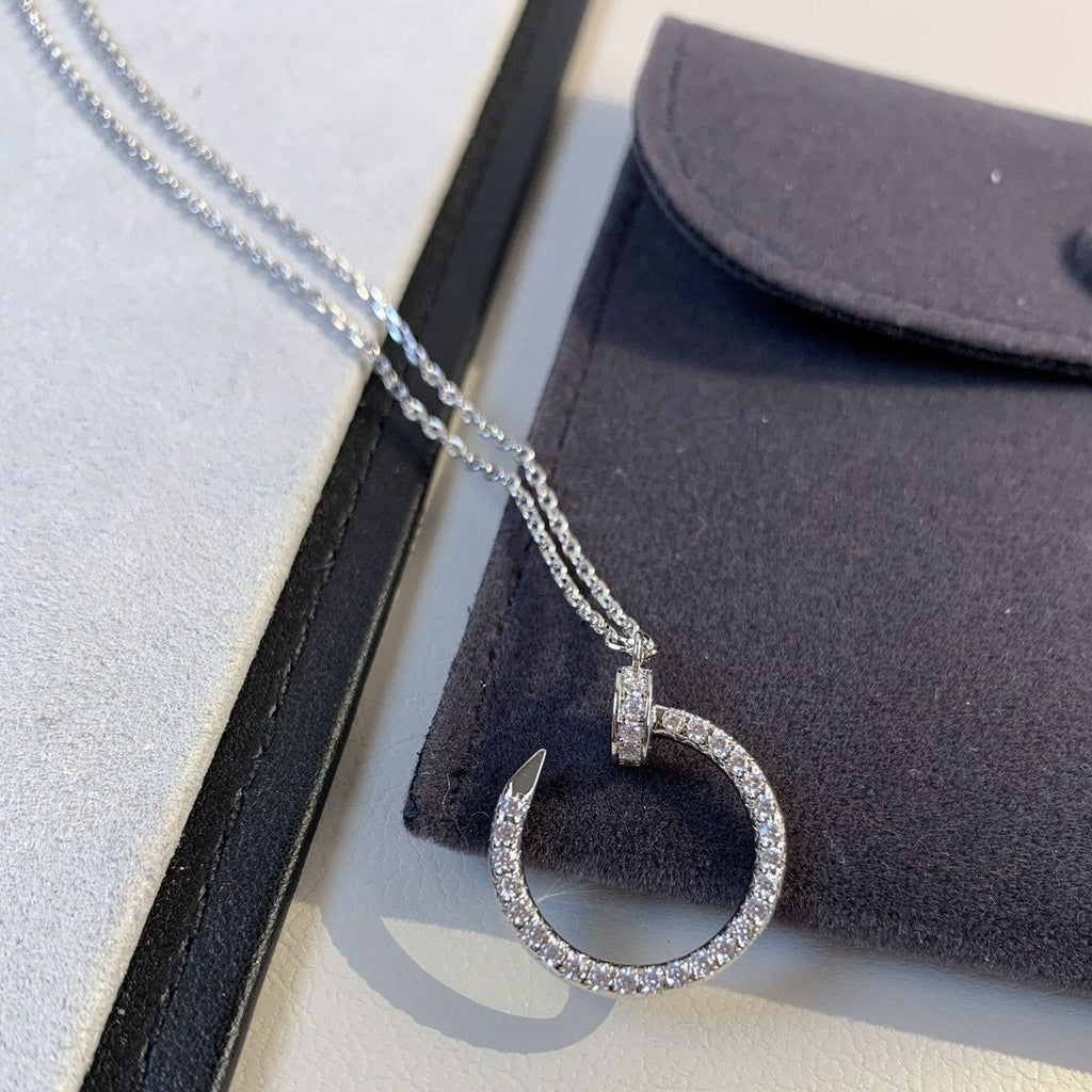 ¡®Lumi¡¯JUSTE NECKLACE SILVER DIAMONDS