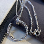 ¡®Lumi¡¯JUSTE NECKLACE SILVER DIAMONDS
