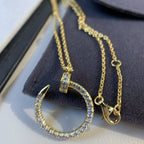 ¡®Lumi¡¯JUSTE NECKLACE GOLD DIAMONDS