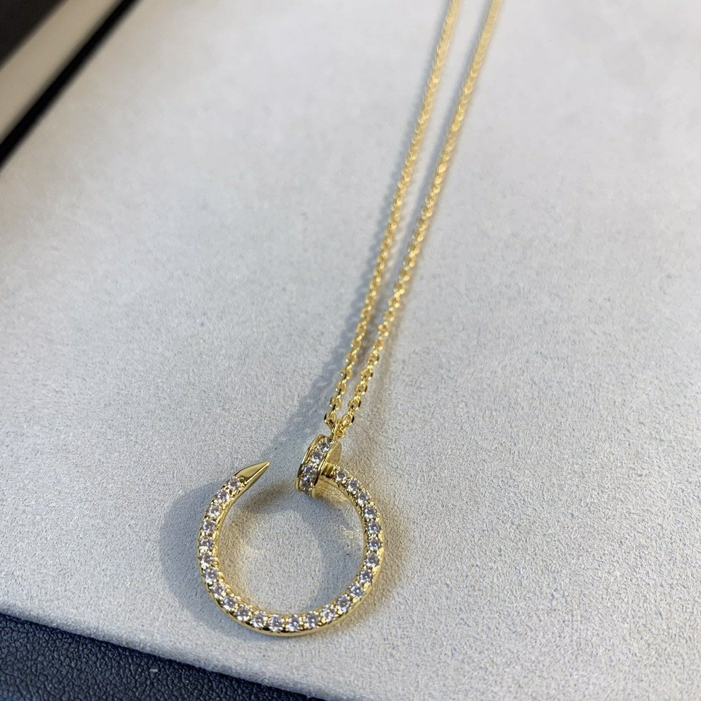 ¡®Lumi¡¯JUSTE NECKLACE GOLD DIAMONDS