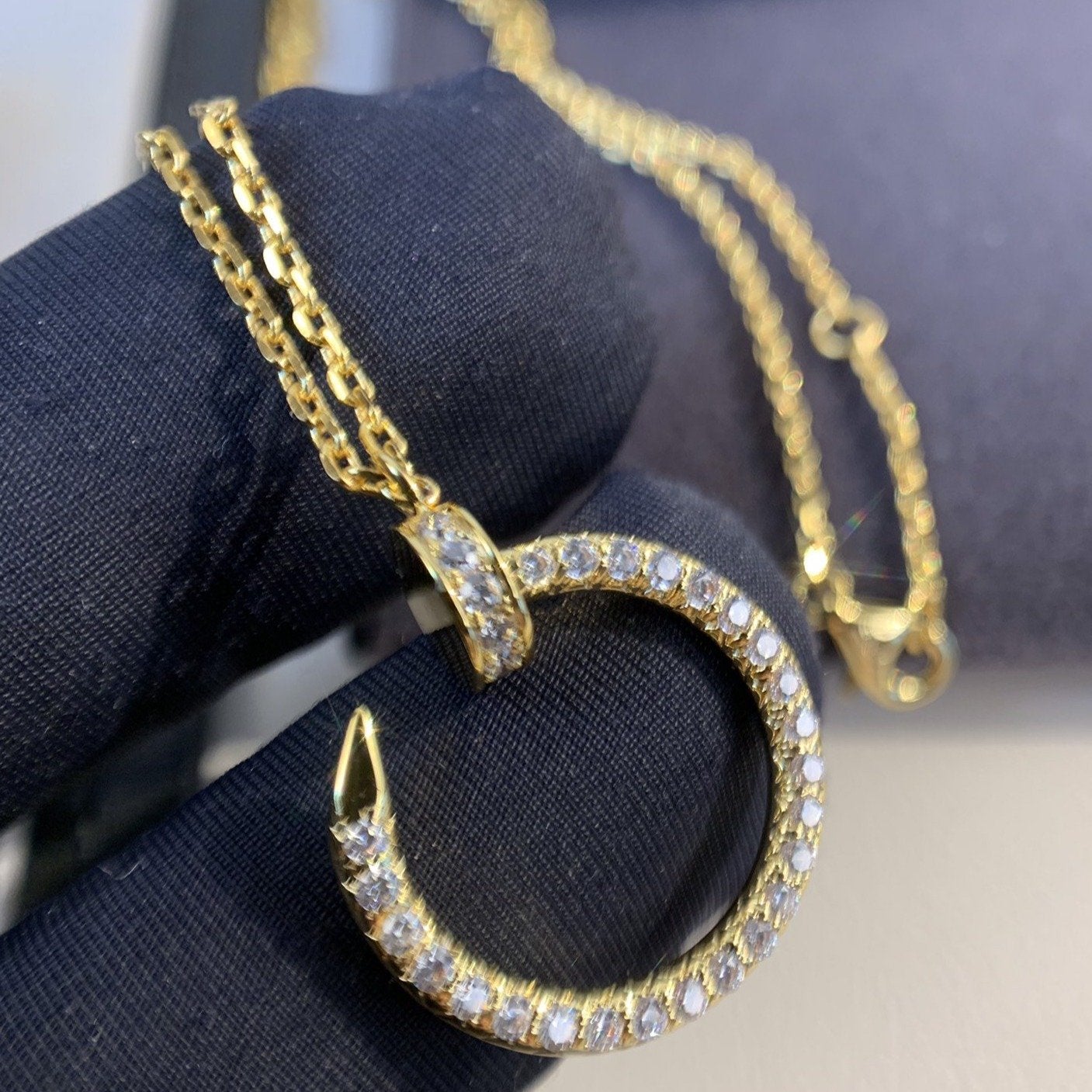 ¡®Lumi¡¯JUSTE NECKLACE GOLD DIAMONDS