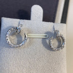 ¡®Lumi¡¯JUSTE EARRINGS SILVER DIAMONDS