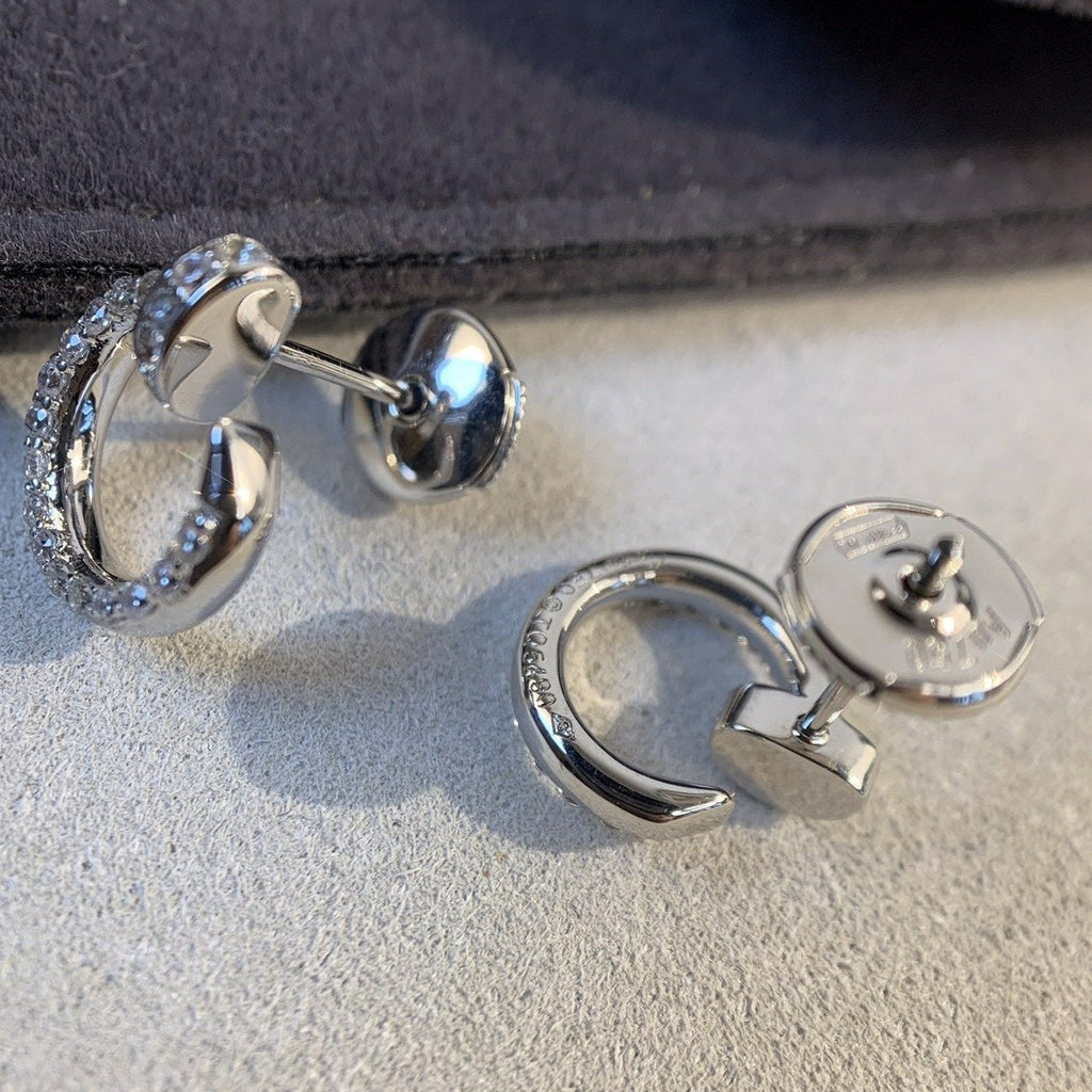 ¡®Lumi¡¯JUSTE EARRINGS SILVER DIAMONDS