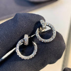 ¡®Lumi¡¯JUSTE EARRINGS SILVER DIAMONDS