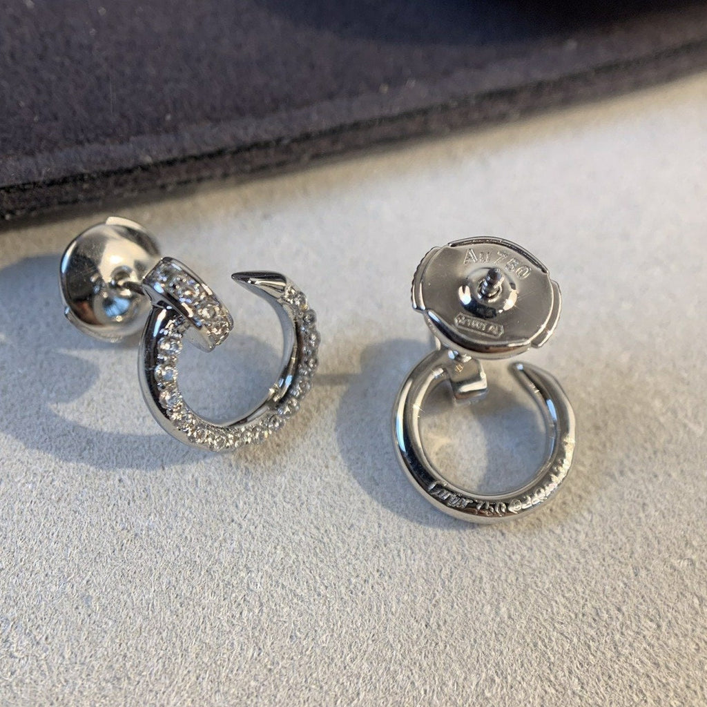 ¡®Lumi¡¯JUSTE EARRINGS SILVER DIAMONDS