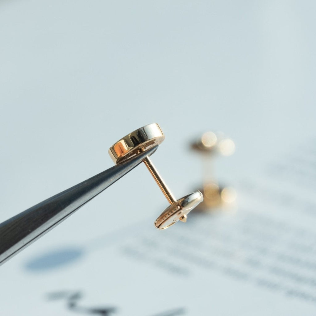¡®Lumi¡¯LOVE EARRINGS PINK GOLD 10MM