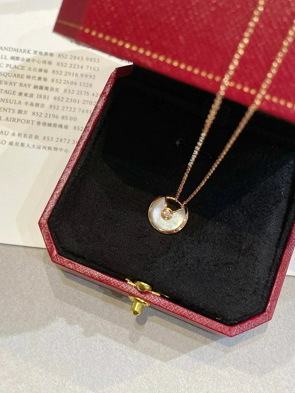 ¡®Lumi¡¯AMULETTE ROSE GOLD MOP NECKLACE