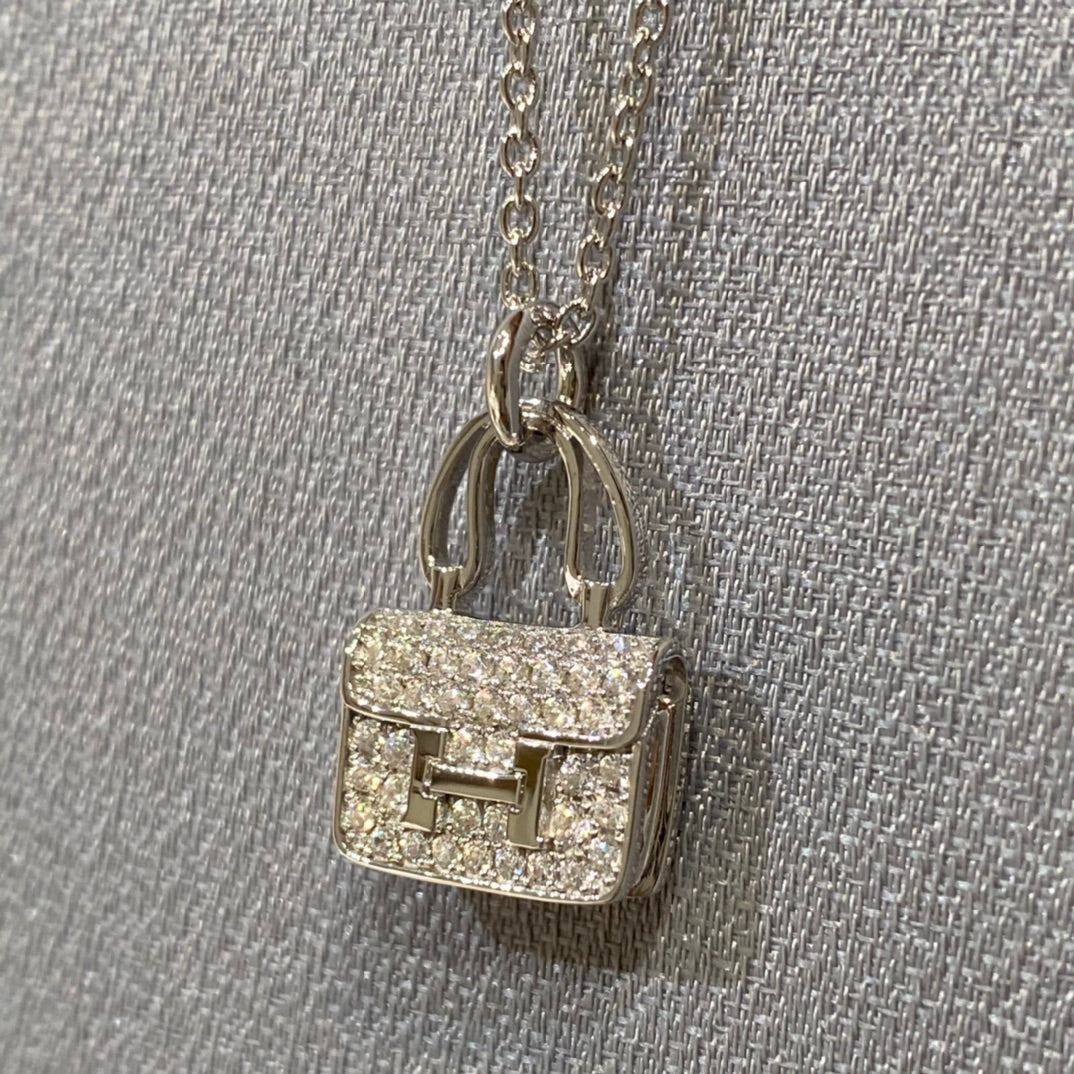 Lumi CONSTANCE Anhänger-Diamantkette 