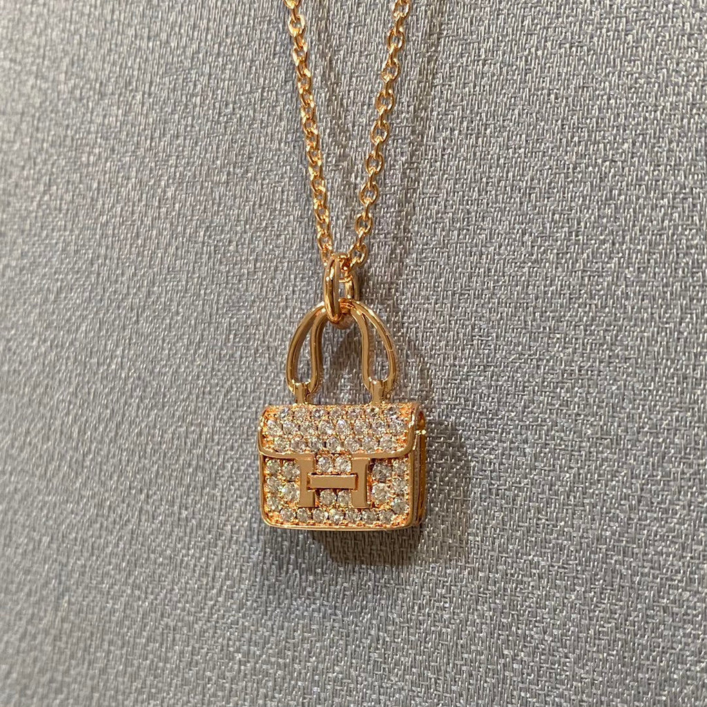 Lumi CONSTANCE Anhänger-Diamantkette 