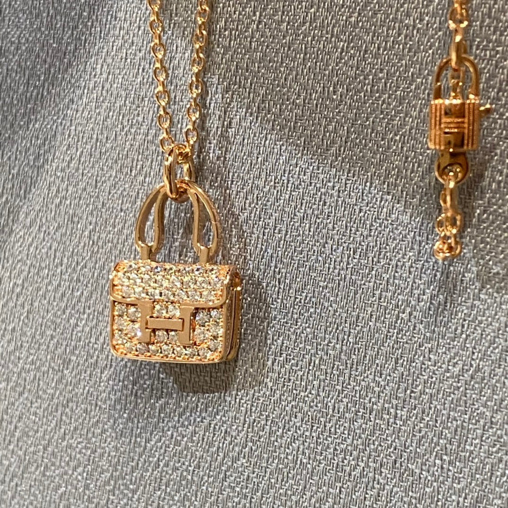 Lumi CONSTANCE Anhänger-Diamantkette 