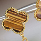 ¡®Lumi¡¯CLOVER  2 MOTIF  TIGER EYE CARNELIAN EARRINGS