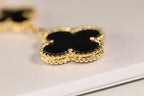 ¡®Lumi¡¯CLOVER EARRINGS GOLD ONYX MOP 3 MOTIF