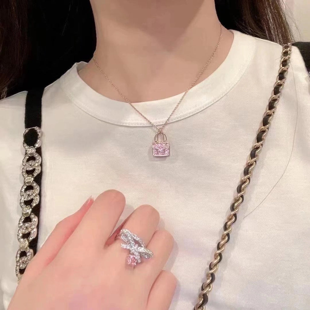 ¡®Lumi¡¯CONSTANCE PEDANT PURPLE DIAMOND NECKLACE
