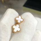 ¡®Lumi¡¯CLOVER MINI 9.5MM WHITE MOP EARRINGS