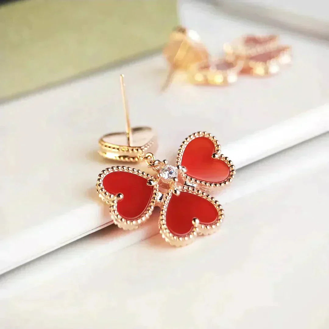 ¡®Lumi¡¯SWEET CLOVER CARNELIAN EARRINGS