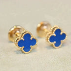 ¡®Lumi¡¯CLOVER MINI 9.5MM TURQUOISE EARRINGS