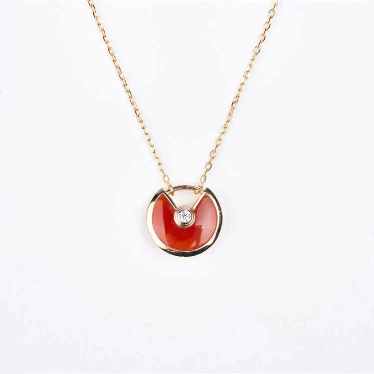 ¡®Lumi¡¯AMULETTE GOLD CARNELIAN ONYX NECKLACE