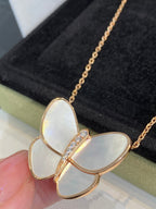 ¡®Lumi¡¯BUTTERFLY GOLD MOP DIAMOND NECKLACE