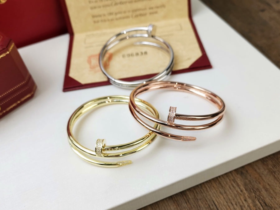 LumiJUSTE Armband, 3,5 mm, zweireihig, Diamant