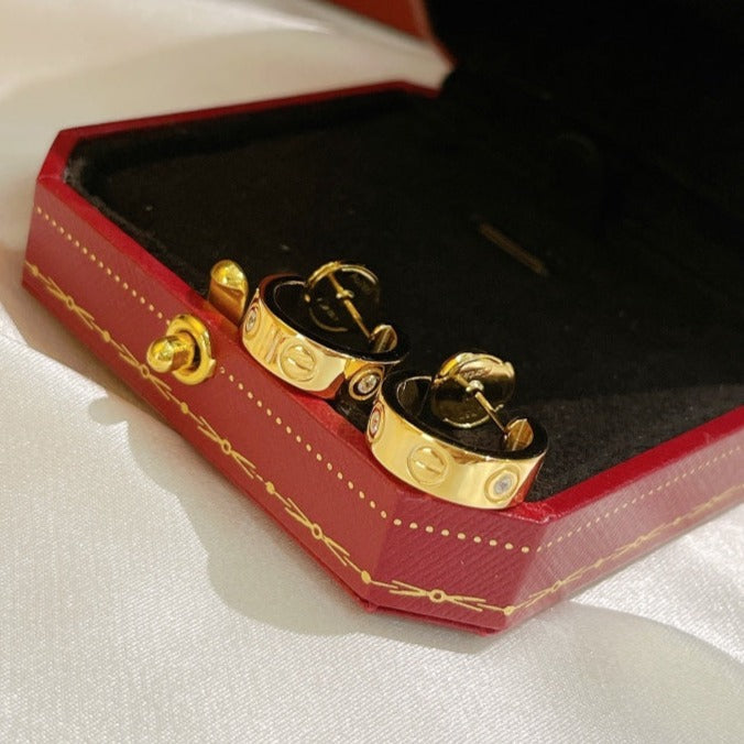 ¡®Lumi¡¯LOVE EARRINGS 5.7MM 2 DIAMONDS