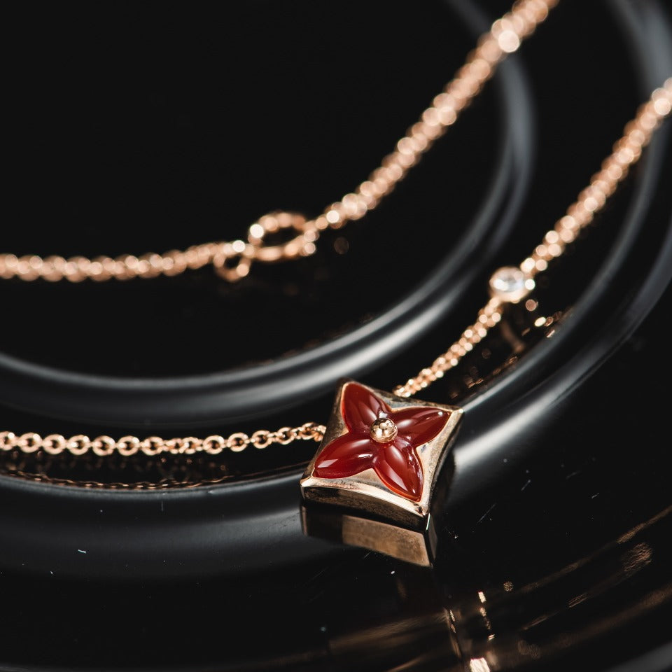 ¡®Lumi¡¯Sternkette, Roségold, 1 Diamant