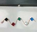 [Lumi jewelry]CLOVER 5 MOTIFS MULTICOLOR BRACELET