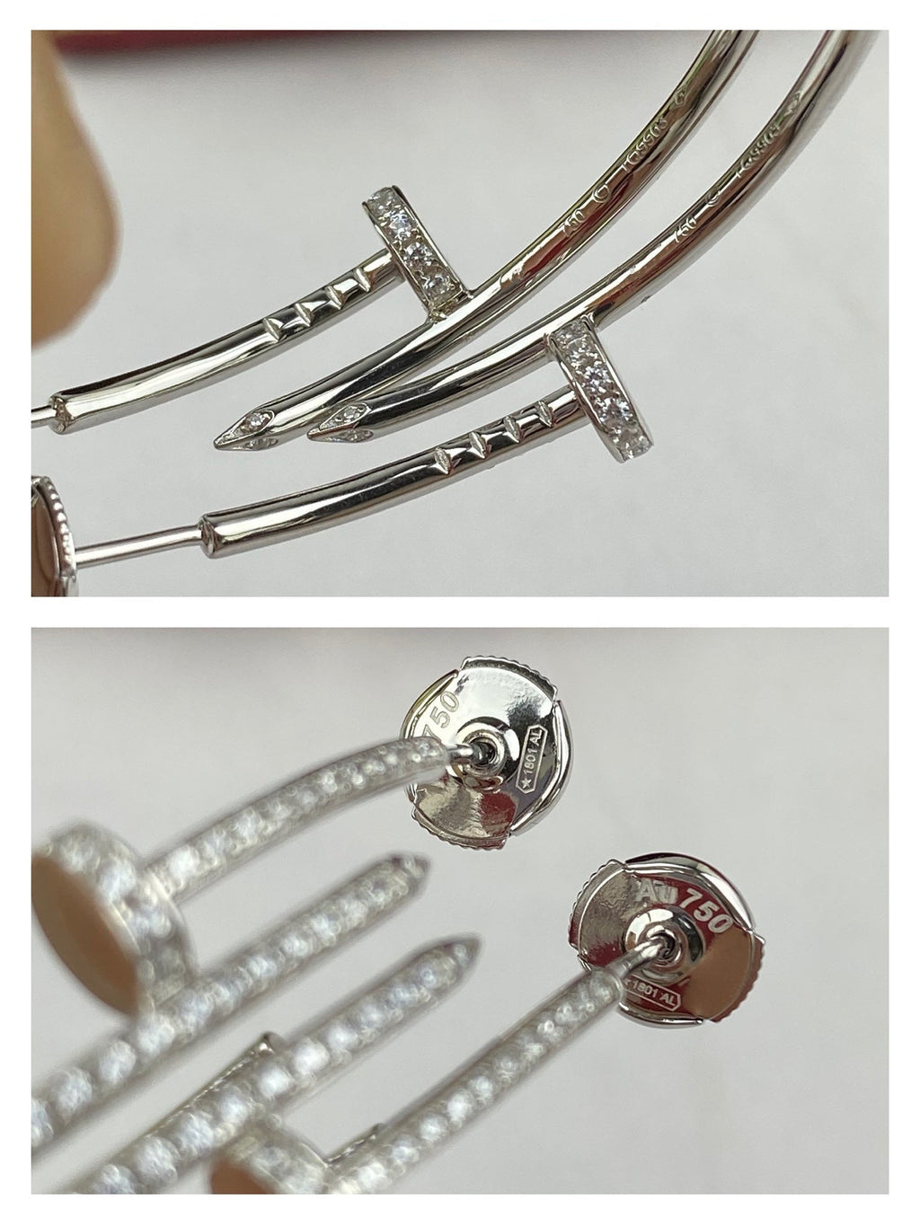 ¡®Lumi¡¯JUSTE EARRINGS FULL DIAMONDS 1.8MM