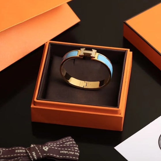 LumiH CLOUD BLUE ARMBAND GOLD DIAMANT