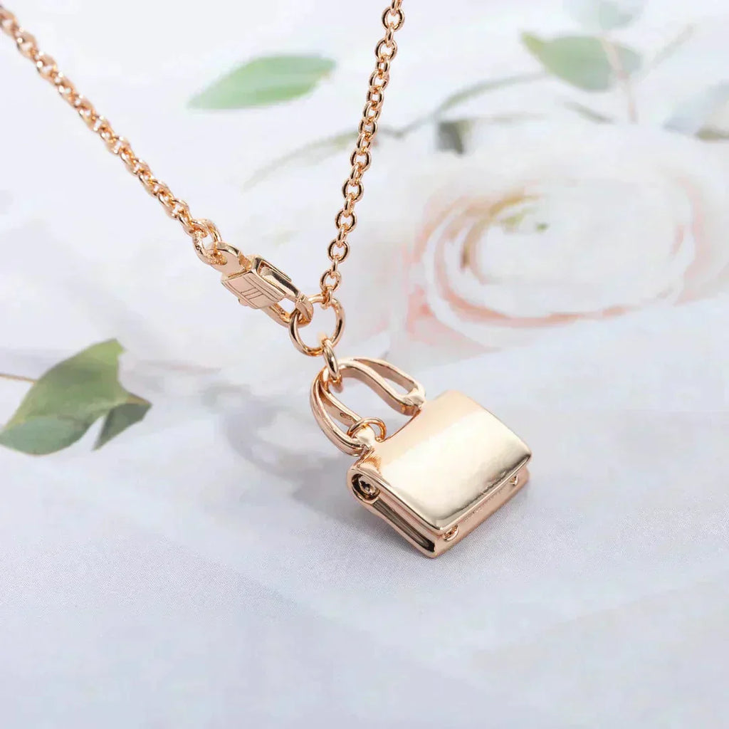¡®Lumi¡¯AMULETTE PEDANT ROSE GOLD NECKLACE