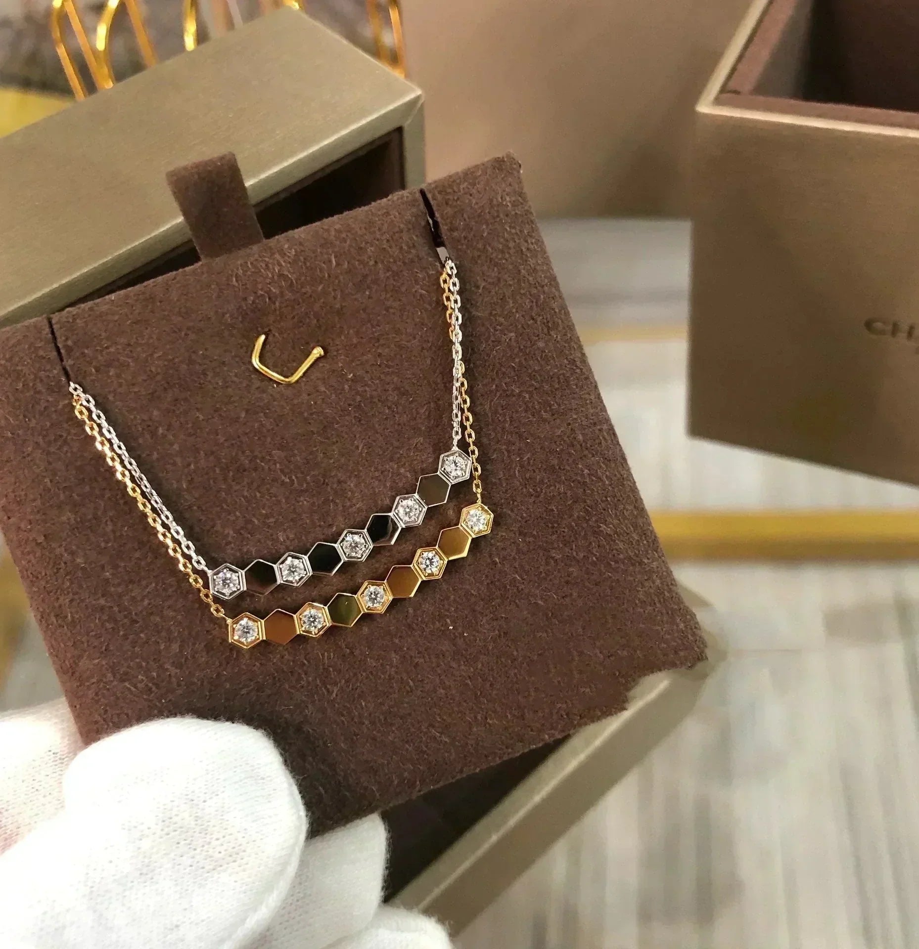 ¡®Lumi¡¯BEE LOVE HALSKETTE MIT DIAMANT