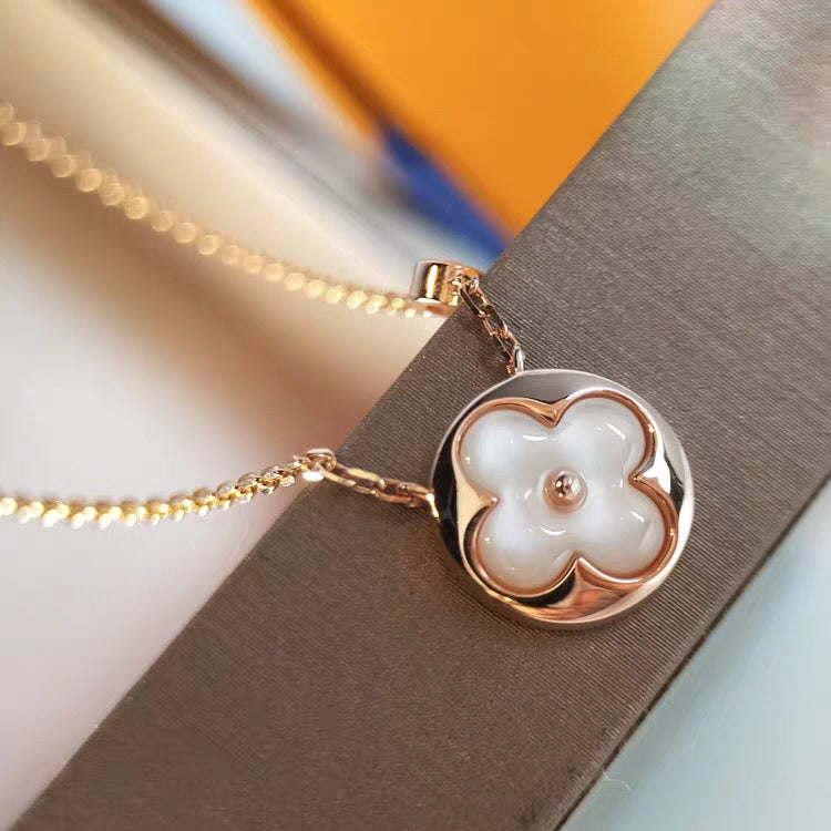 Lumi® Sonnenmopp-Gold-Halskette mit 1 Diamanten