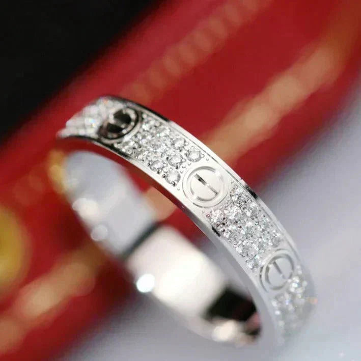 ¡®Lumi¡¯LOVE RING 3.6MM DIAMOND PAVED