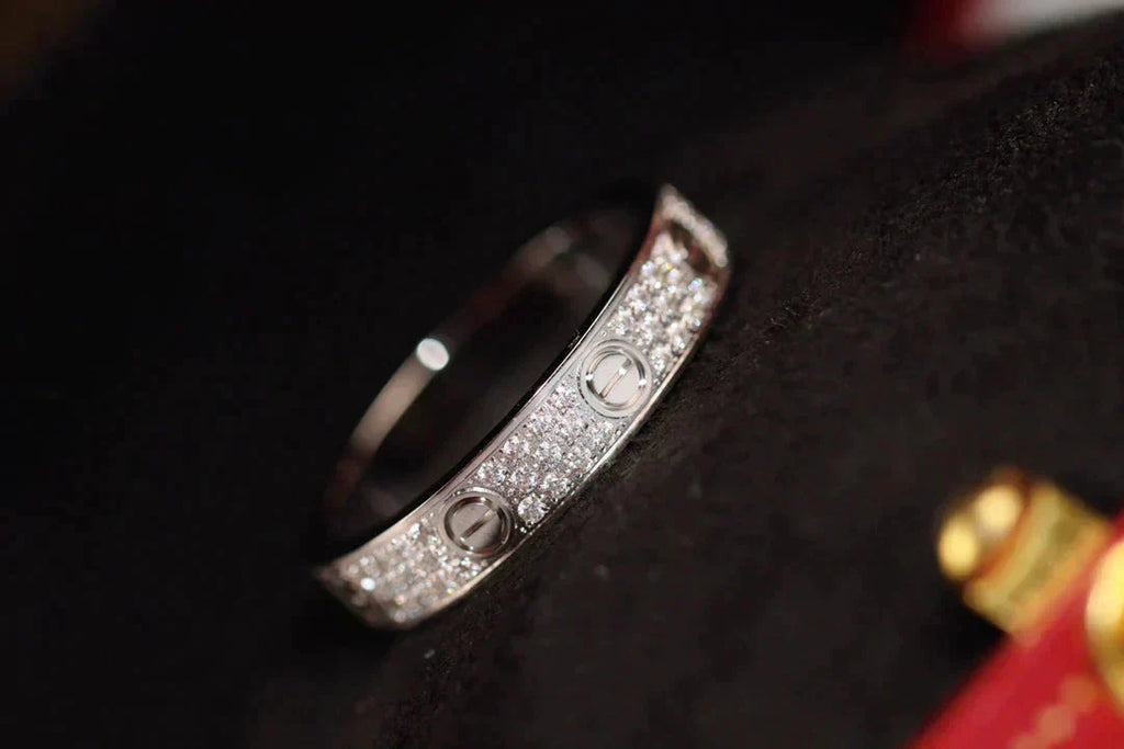 ¡®Lumi¡¯LOVE RING 3.6MM DIAMOND PAVED