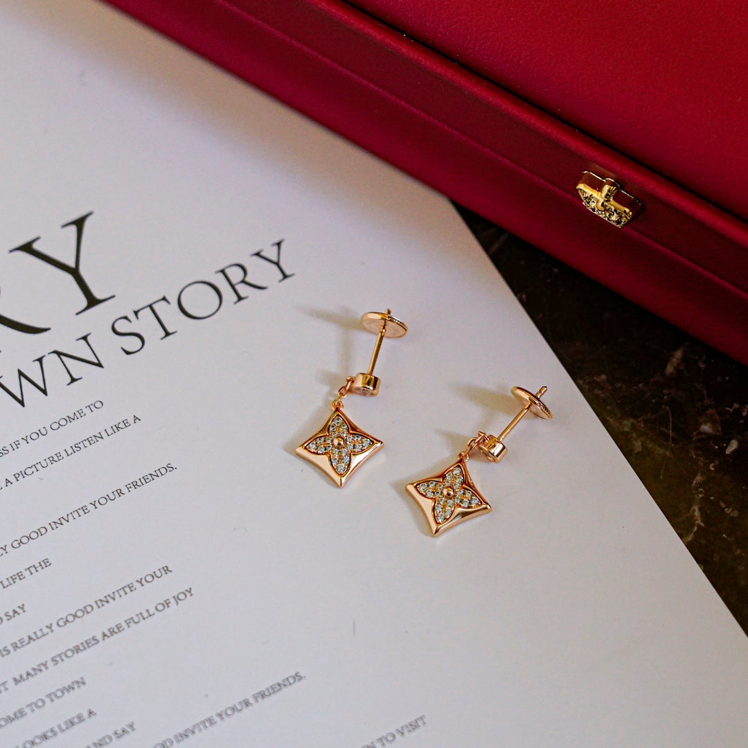 ¡®Lumi¡¯STAR DIAMONDS EARRINGS GOLD