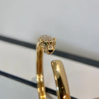 ¡®Lumi¡¯PANTHERE GOLD DIAMOND OPEN BRACELET