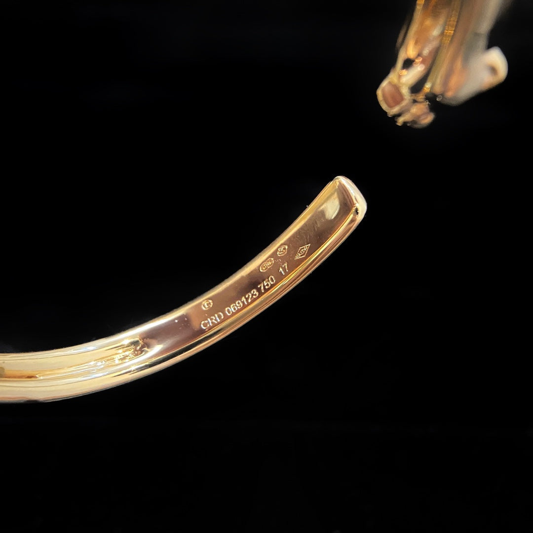 ¡®Lumi¡¯PANTHERE GOLD OPEN BRACELET