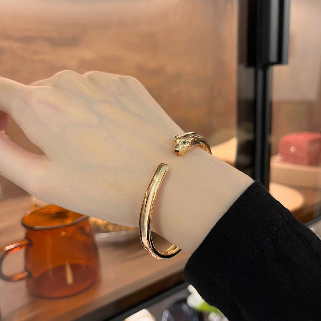 ¡®Lumi¡¯PANTHERE GOLD OPEN BRACELET