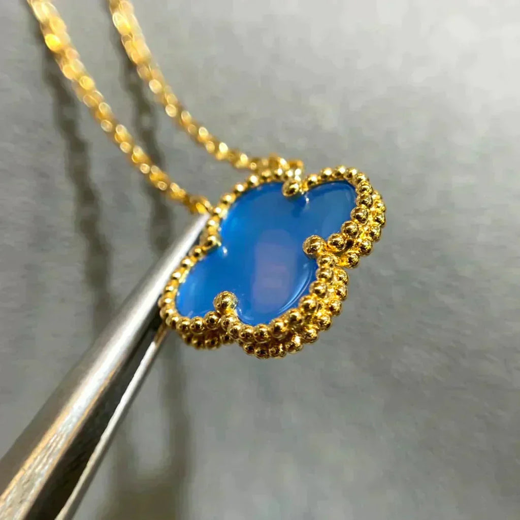 Lumi® CLOVER 15MM BLAUE ACHAT-KETTE