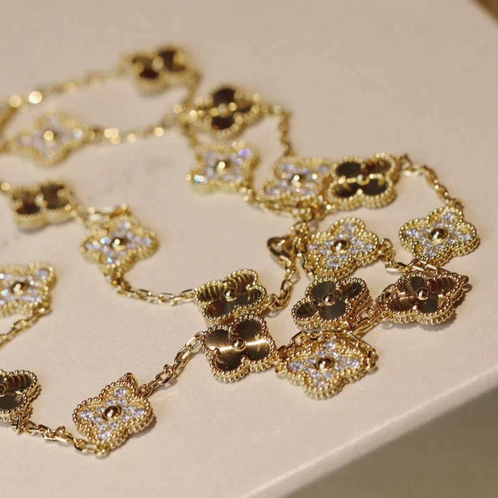 ¡®Lumi¡¯CLOVER 20 MOTIFS LASER DIAMOND NECKLACE