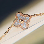 Lumi® CLOVER 20 MOTIFS DARK MOP DIAMOND NECKLACE